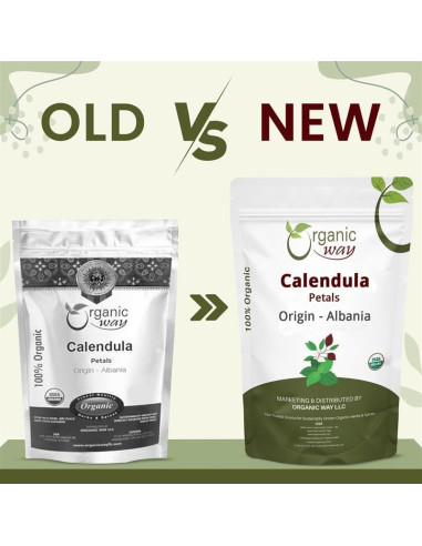 Pétalos de Caléndula Secos Organic Way 0.45 kg - Certificado Orgánico