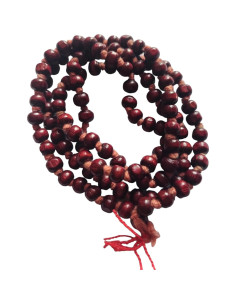 Mala de Tulsi 108 cuentas BHAVICREATION para Pooja roja 2