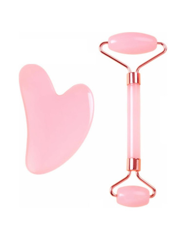 Kit de Masaje Facial Genérico con Rodillo de Hielo y Gua Sha