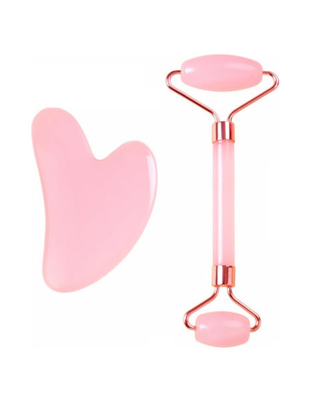 Kit de Masaje Facial Genérico con Rodillo de Hielo y Gua Sha