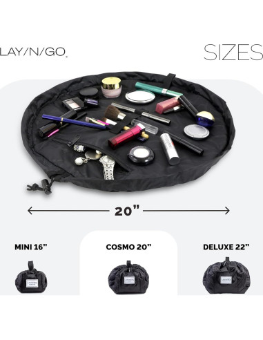 Bolsa de Cosméticos Lay-n-Go Cosmo 50.8 cm Negra Lavable