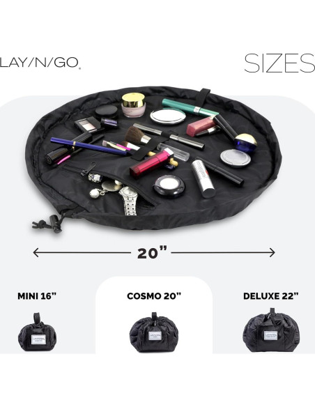 Bolsa de Cosméticos Lay-n-Go Cosmo 50.8 cm Negra Lavable