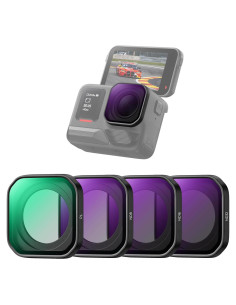 Kit de Filtros K&F Concept para Insta360 Ace Pro 2 - 4 Piezas