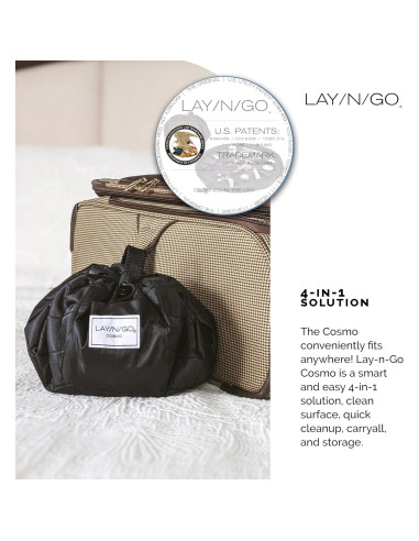 Bolsa de Cosméticos Lay-n-Go Cosmo 50.8 cm Negra Lavable