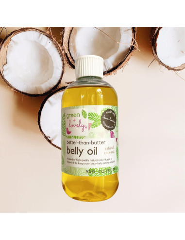 Aceite para Vientre Green + Lovely 236g Coco de Isla
