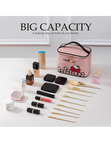 Bolsa de Maquillaje AmBealla Grande Impermeable Rosa 22x12x16cm