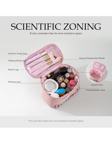 Bolsa de Maquillaje AmBealla Grande Impermeable Rosa 22x12x16cm