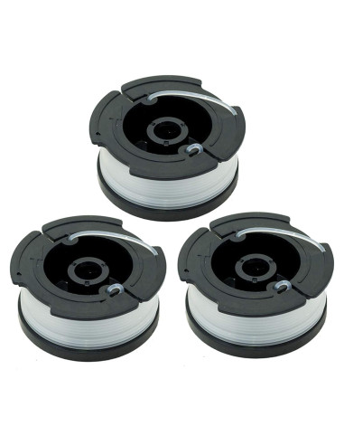 Bobina de Repuesto LBK 0.165 cm para Desmalezadoras BLACK+DECKER AF-100, Paquete de 3