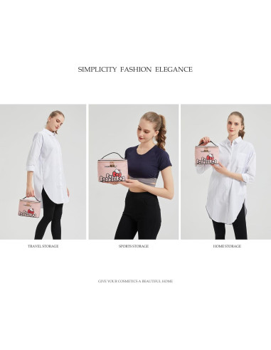 Bolsa de Maquillaje AmBealla Grande Impermeable Rosa 22x12x16cm