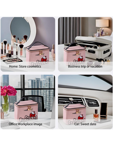 Bolsa de Maquillaje AmBealla Grande Impermeable Rosa 22x12x16cm