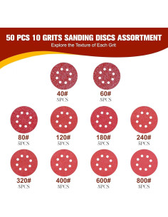Kit de Lijado DeWalt 52 Piezas | 2 Almohadillas 5" + 50 Discos 2