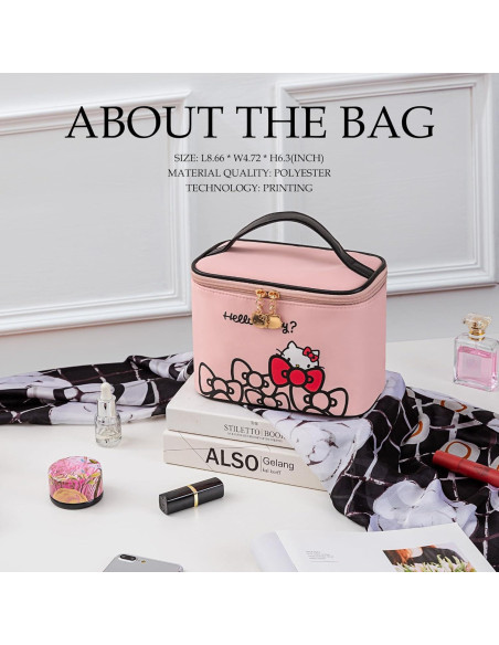 Bolsa de Maquillaje AmBealla Grande Impermeable Rosa 22x12x16cm