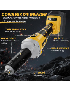 Amoladora Angular Inalámbrica Cerycose 24000 RPM 20V Max 2