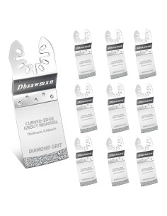 Juego de 10 Cuchillas Oscilantes de Diamante Dbsawmxn 3 Anchos