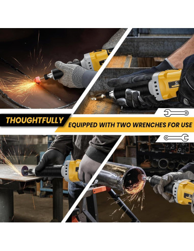 Amoladora Angular Inalámbrica Cerycose 24000 RPM 20V Max