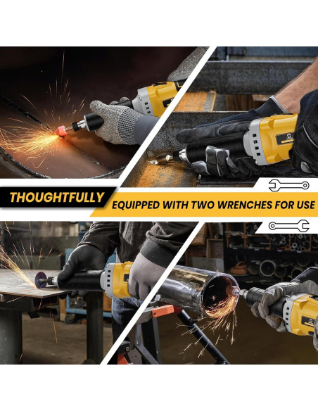 Amoladora Angular Inalámbrica Cerycose 24000 RPM 20V Max