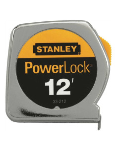 Cinta Métrica Stanley PowerLock 3.66 m con Marcas de Estudio