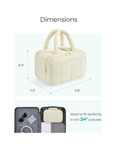 Bolsa de Aseo de Viaje BAGSMART Rosa 30x18.5x21 cm