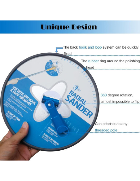 Lijadora Manual Radial Tonmp 9 Pulgadas para Yeso