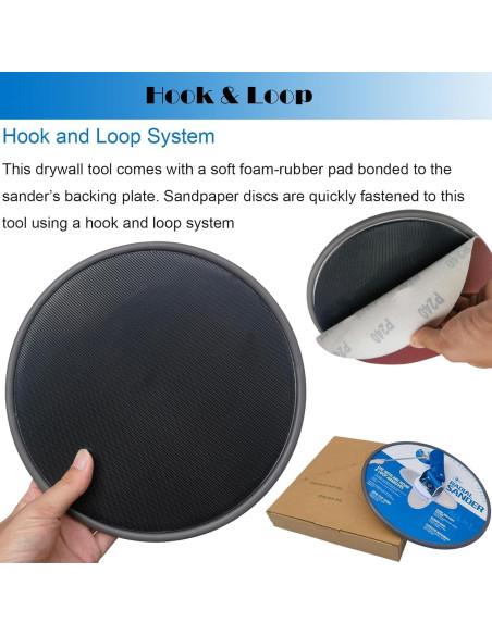 Lijadora Manual Radial Tonmp 9 Pulgadas para Yeso