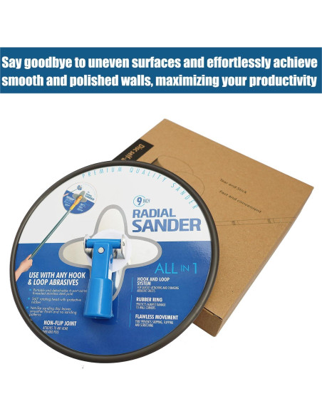 Lijadora Manual Radial Tonmp 9 Pulgadas para Yeso