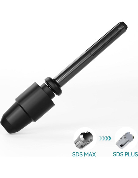 Adaptador SDS-Max a SDS-Plus YOSIGHT 22.86 cm Acero Aleado