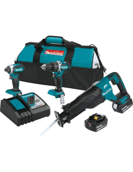 Kit de Herramientas Sin Escobillas Makita XT328M 18V 4.0Ah