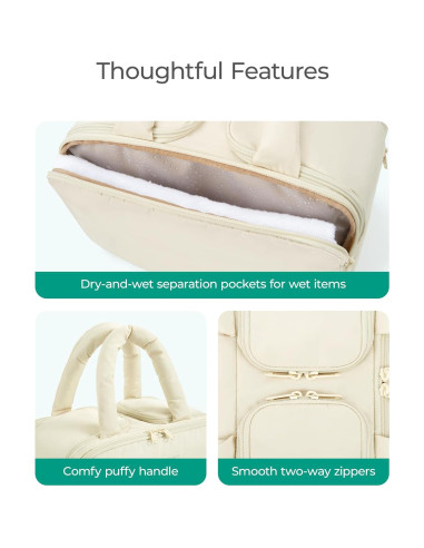 Bolsa de Aseo de Viaje BAGSMART Rosa 30x18.5x21 cm