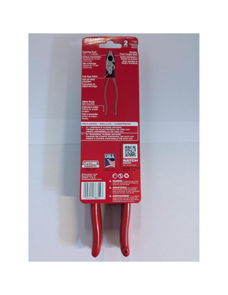 Conjunto de Alicates Milwaukee 2PC - 23cm Liniero y 20cm Corte Diagonal