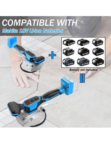 Máquina de Vibración de Azulejos Vinelftage 18V Inalámbrica