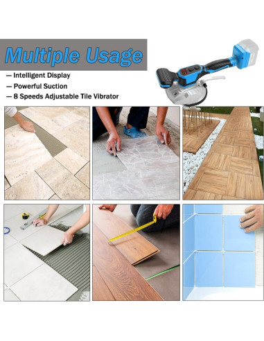 Máquina de Vibración de Azulejos Vinelftage 18V Inalámbrica