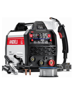 Soldador MIG ANDELI 135A Doble Voltaje 110V/220V Sin Gas