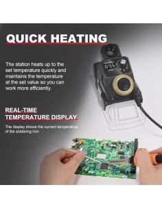 Estación de Soldadura Inalámbrica Dremque 18V con 5 Puntas 2