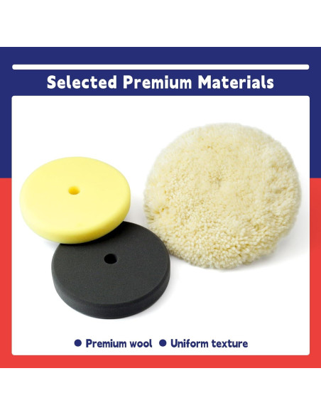 Kit de almohadillas de pulido Dusledel 7" compatible Milwaukee M18
