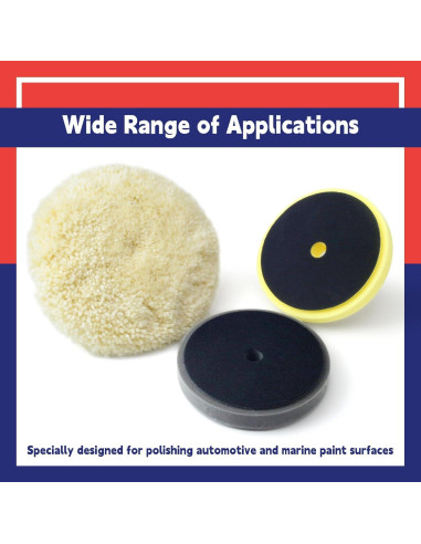 Kit de almohadillas de pulido Dusledel 7" compatible Milwaukee M18