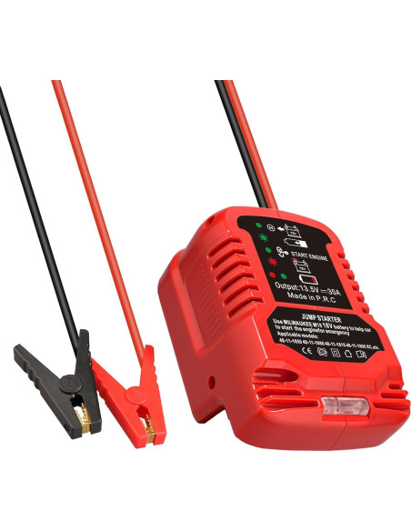 Adaptador de Arrancador de Coche ZWDXRB para Baterías Milwaukee 18V
