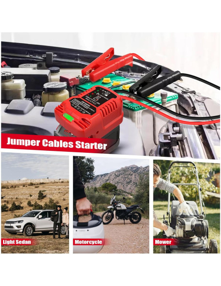 Adaptador de Arrancador de Coche ZWDXRB para Baterías Milwaukee 18V