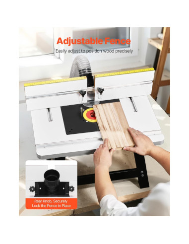 Mesa de Router de Banco VEVOR 61x40cm MDF Metal Ajustable