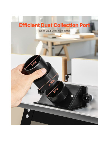 Mesa de Router de Banco VEVOR 61x40cm MDF Metal Ajustable