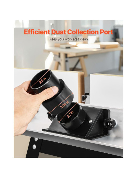 Mesa de Router de Banco VEVOR 61x40cm MDF Metal Ajustable