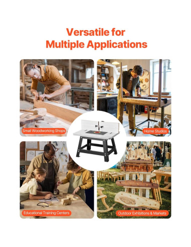 Mesa de Router de Banco VEVOR 61x40cm MDF Metal Ajustable
