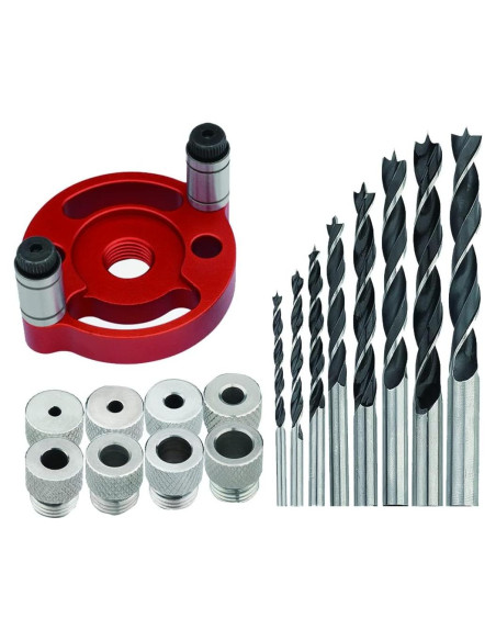Kit de Plantilla para Espigas GANWEI con Brocas y Manguitos 3-10mm