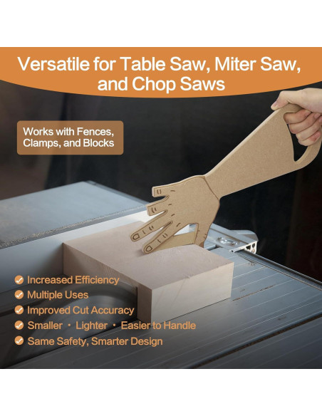 Bloque de Empuje Ergonómico YCMobilya para Sierra de Mesa