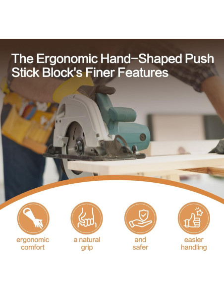 Bloque de Empuje Ergonómico YCMobilya para Sierra de Mesa