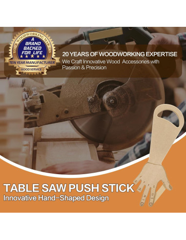 Bloque de Empuje Ergonómico YCMobilya para Sierra de Mesa