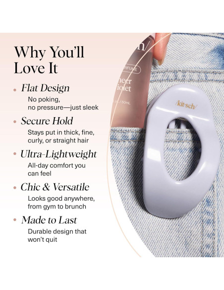 Clip de Garra Plano Kitsch Mediano Brisa de Hortensia