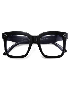 Gafas de Bloqueo de Luz Azul FEISEDY Marco Negro 51mm