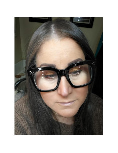 Gafas de Bloqueo de Luz Azul FEISEDY Marco Negro 51mm 2