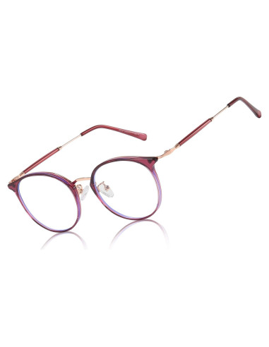 Gafas de Luz Azul DUCO Unisex Retro Redondas UV400