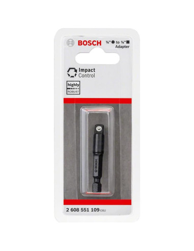 Adaptador de Enchufe Bosch PRO 1/4" (6.35 mm) para Taladro